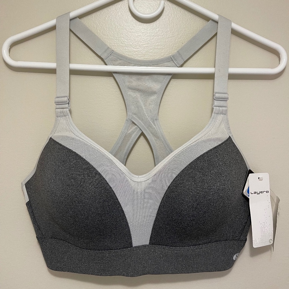 Layer 8 Two Tone Layer 8 Gray Sports Bra size L